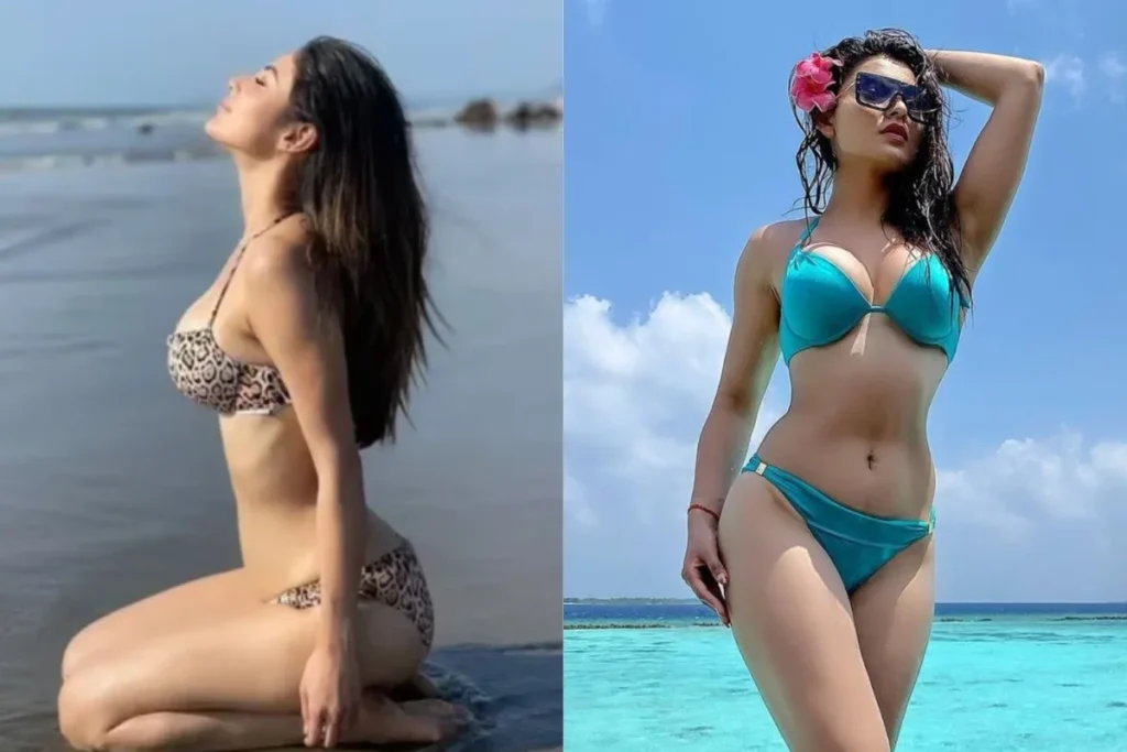 Mouni Roy vs Urvashi Rautela Bikini Look