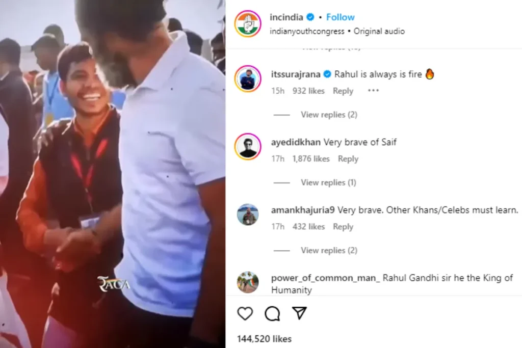 Netizen Praises Rahul Gandhi