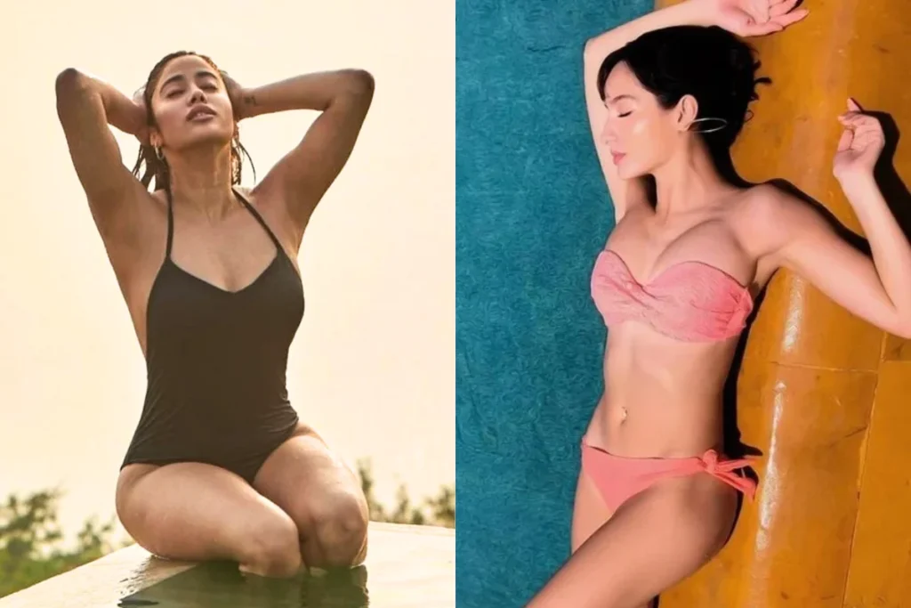 Nora Fatehi vs Janhvi Kapoor Bikini Look