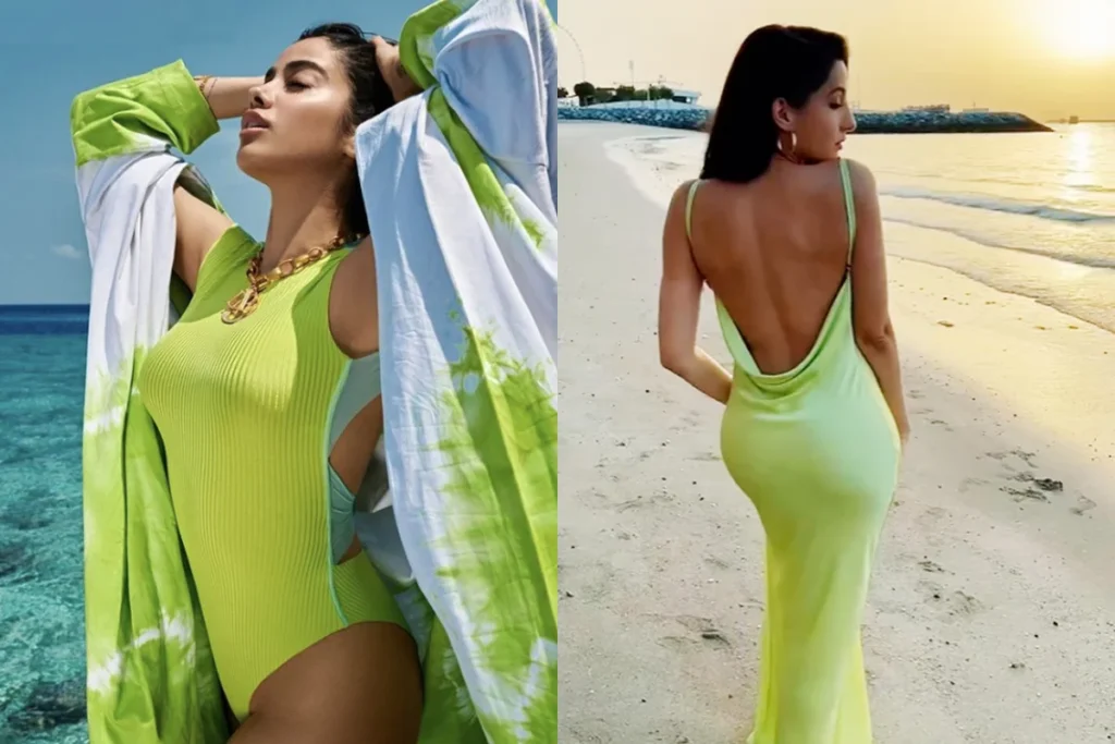 Nora Fatehi vs Janhvi Kapoor Bikini Look 