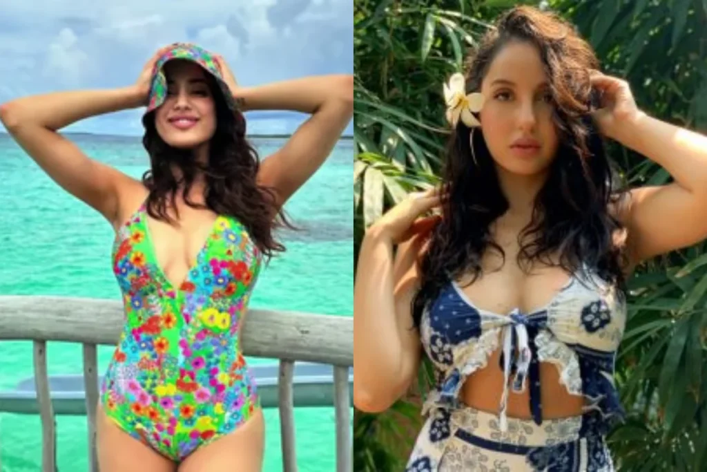 Nora Fatehi vs Janhvi Kapoor Bikini Look 