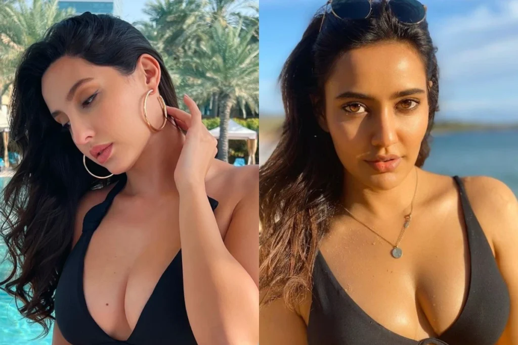 Nora Fatehi vs Neha Sharma Bikini Look