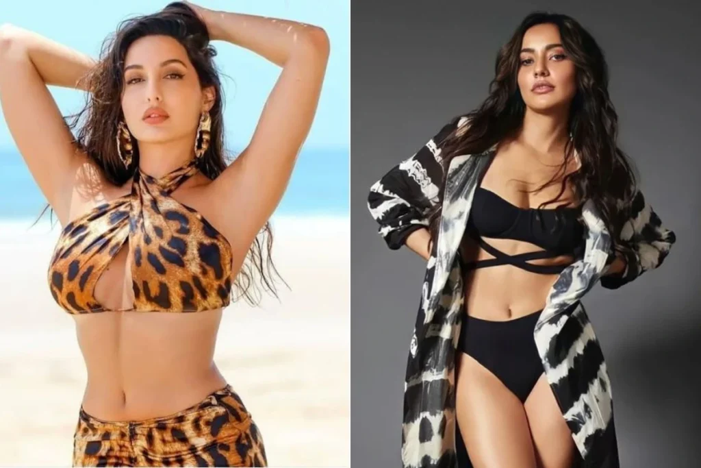 Nora Fatehi vs Neha Sharma Bikini Look