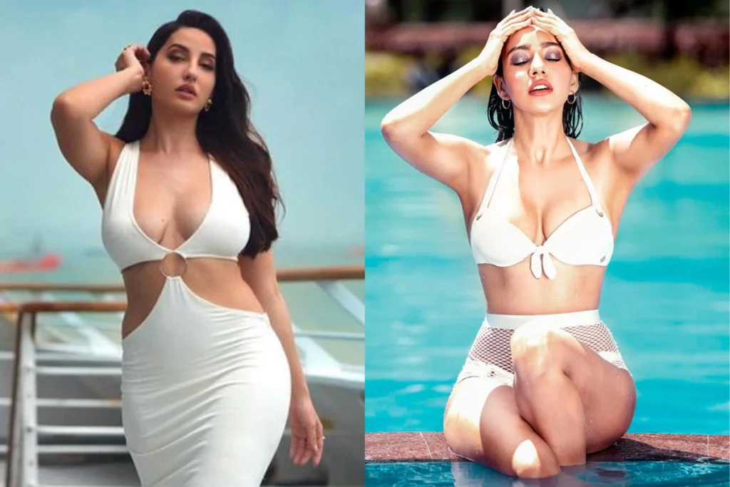 Nora Fatehi vs Neha Sharma Bikini Look