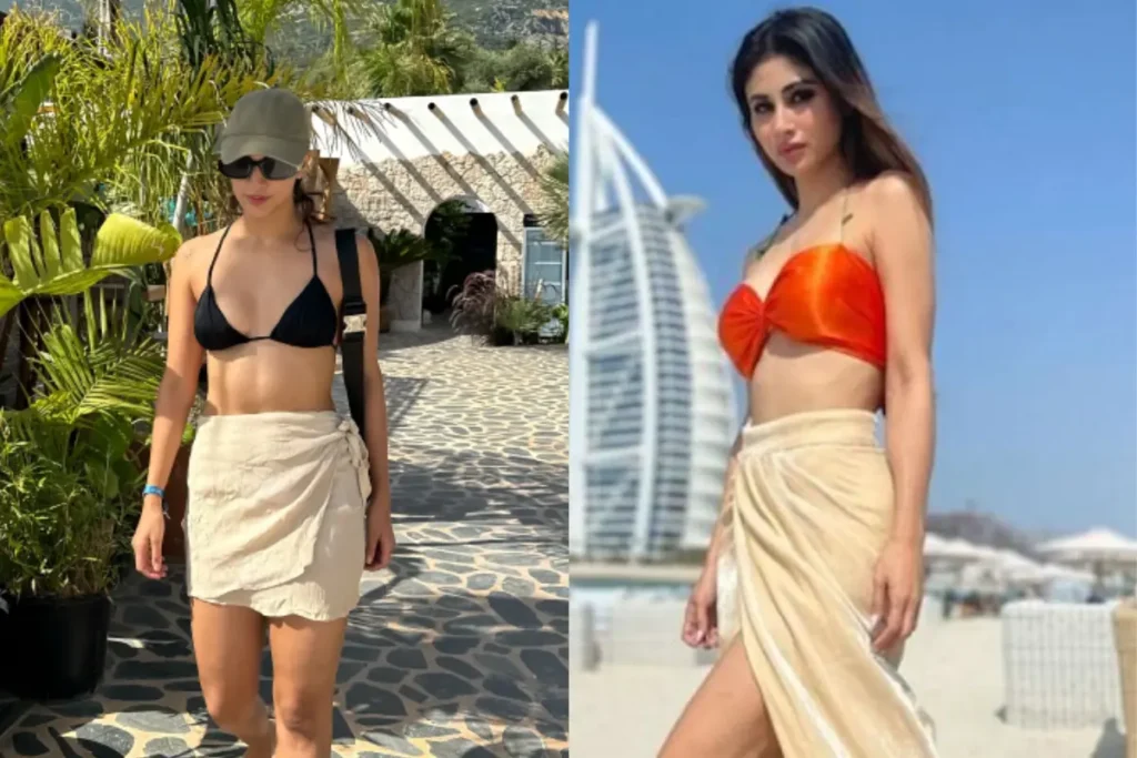 Triptii Dimri vs Mouni Roy Bikini Look