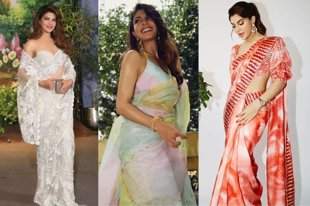 jacqueline fernandez saree looks