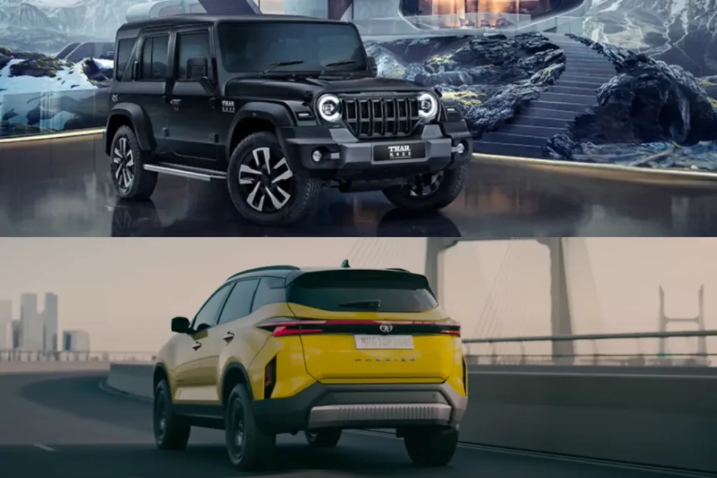 Mahindra Thar Roxx vs Tata Harrier