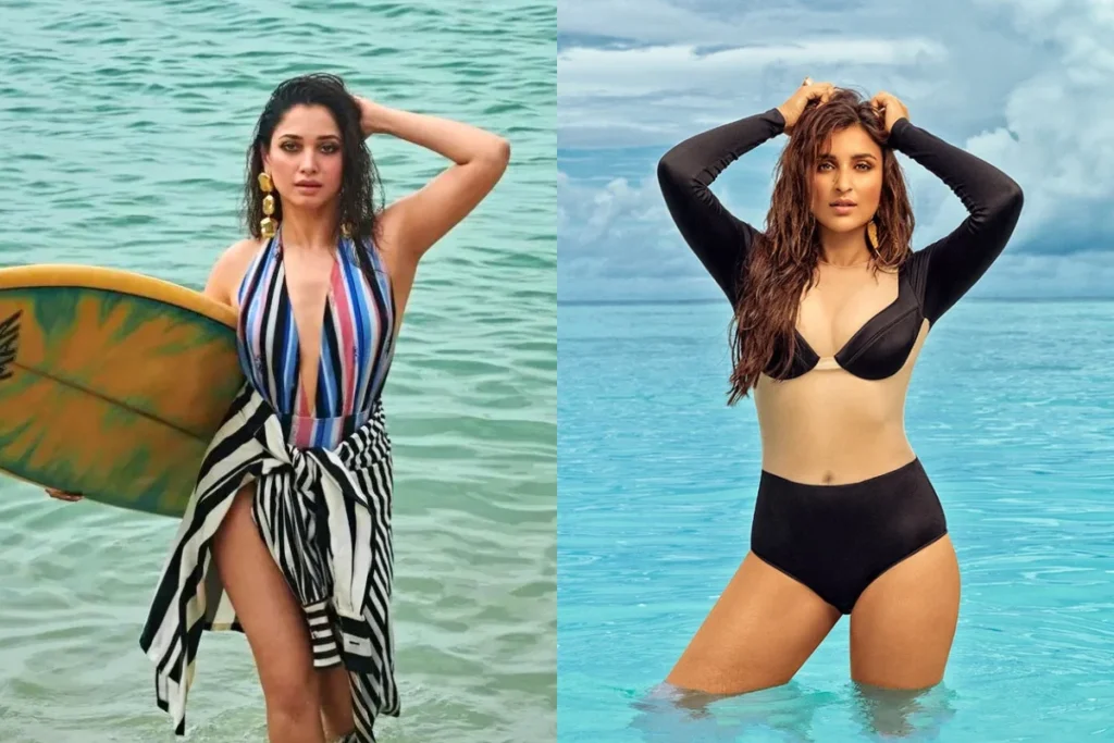 Tamannaah Bhatia vs Parineeti Chopra Bikini Look