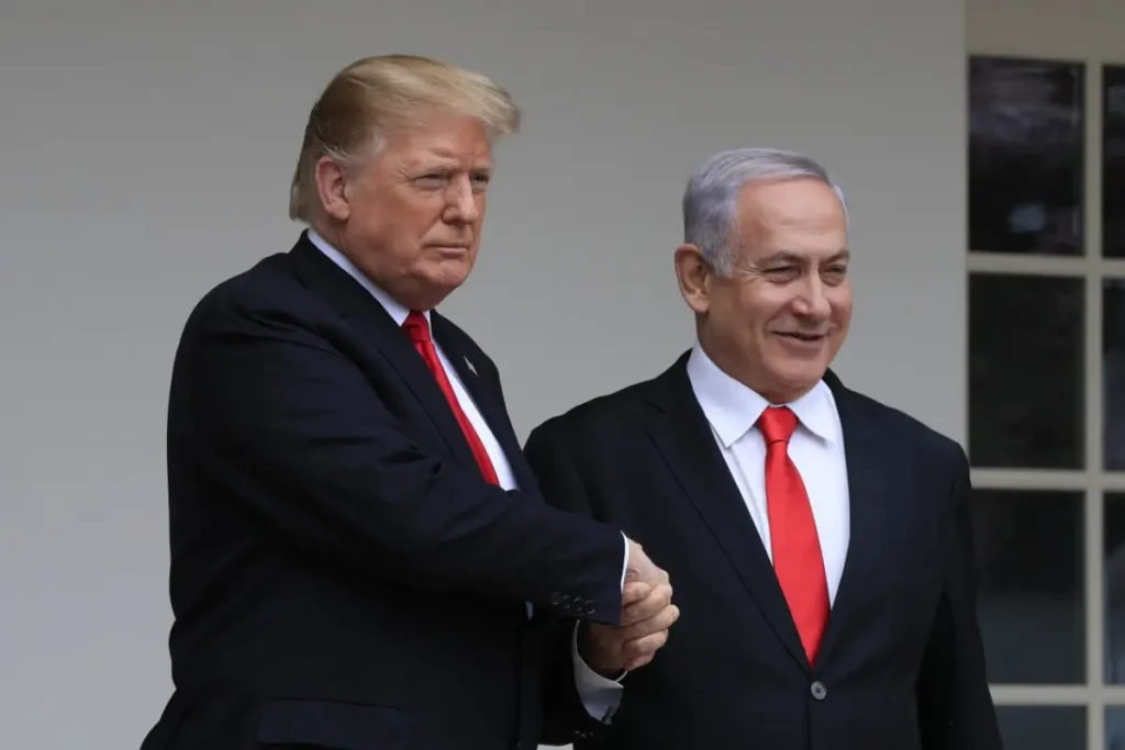 Donal Trump with Netanyahu